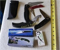 New Pocket Knives Frost Cutlery Lock Blades 4pcs