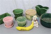 8 Vintage Ceramic Planters McCoy, Upco+++