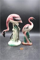 Pr. Mid-Century Ceramic Flamingo Figurines