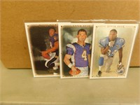 2008 UD Football Masterpieces - 2 Lots of 3 Cards