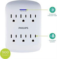 Philips 6-Outlet Extender Surge Protector,