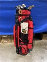 Wisconsin golf bag with 11 putters including