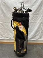 Ogio sport, golf stand bag with various irons and