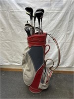 Ping woods and Irons with Burton brand golf bag