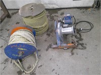 Ensley cable pulling winch, rope