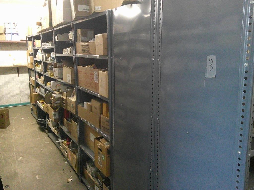 shelves B- NO CONTENTS SHELVES ONLY