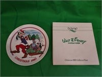 Vtg Disney 1980 Christmas PLate