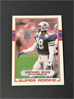 1989 Topps Michael Irvin Rookie Card