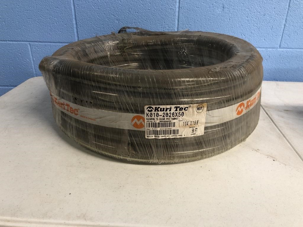 Klearon 50 Ft Clear PVC Tubing; Size In Photo