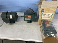 3 Reliance Electric Motors, P# in photo