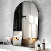Beautypeak Black Arched Mirror,20"x30"