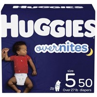 Huggies Disposable Overnight Diapers - Size 5 - 5t