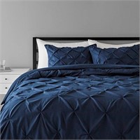 Amazon Basics Pinch Pleat Comforter Set - King