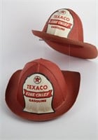 TWO TEXACO FIRE CHIEF HATS