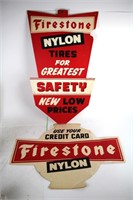TWO FIRESTONE ADVERTISING SIGNS