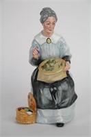 ROYAL DOULTON FIGURE " EMBROIDERING"