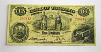 1937 BANK OF TORONTO TEN DOLLAR NOTE