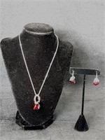 NIB Swarovski Necklace & Earrings