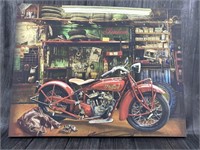 Open Road Brand Indian Scout Motorcycle Canvas