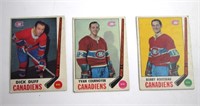 THREE 1969/70 OPC MONTREAL CANADIENS HOCKEY CARDS