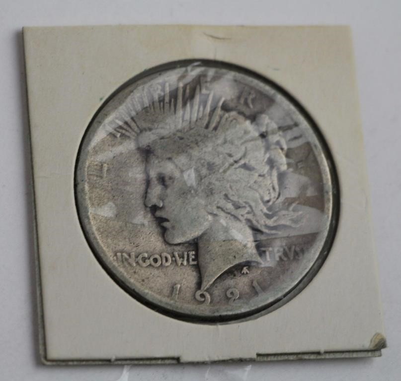 1921 AMERICAN SILVER DOLLAR COIN