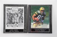 TWO GREEN BAY PACKER AUTOGRAPHED PICTURES