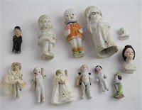 LARGE LOT OF MOSTLY BISQUE MINI DOLLS