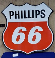 Phillips 66 Die Cut Sheild Sign 48