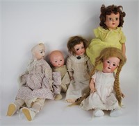 LOT OF ANTIQUE DOLLS - AS FOUND