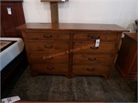 Long 8 drawer wooden dresser