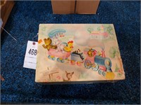 Childrens tea set in wooden box