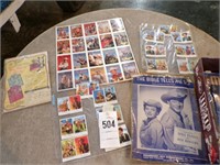 Flat of Roy Rogers comic cards, pictures