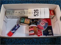 Box w/ bb's, pellets, bb gun scope