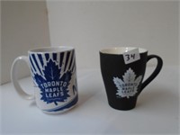 2 Toronto Maple Leafs Coffee Mugs