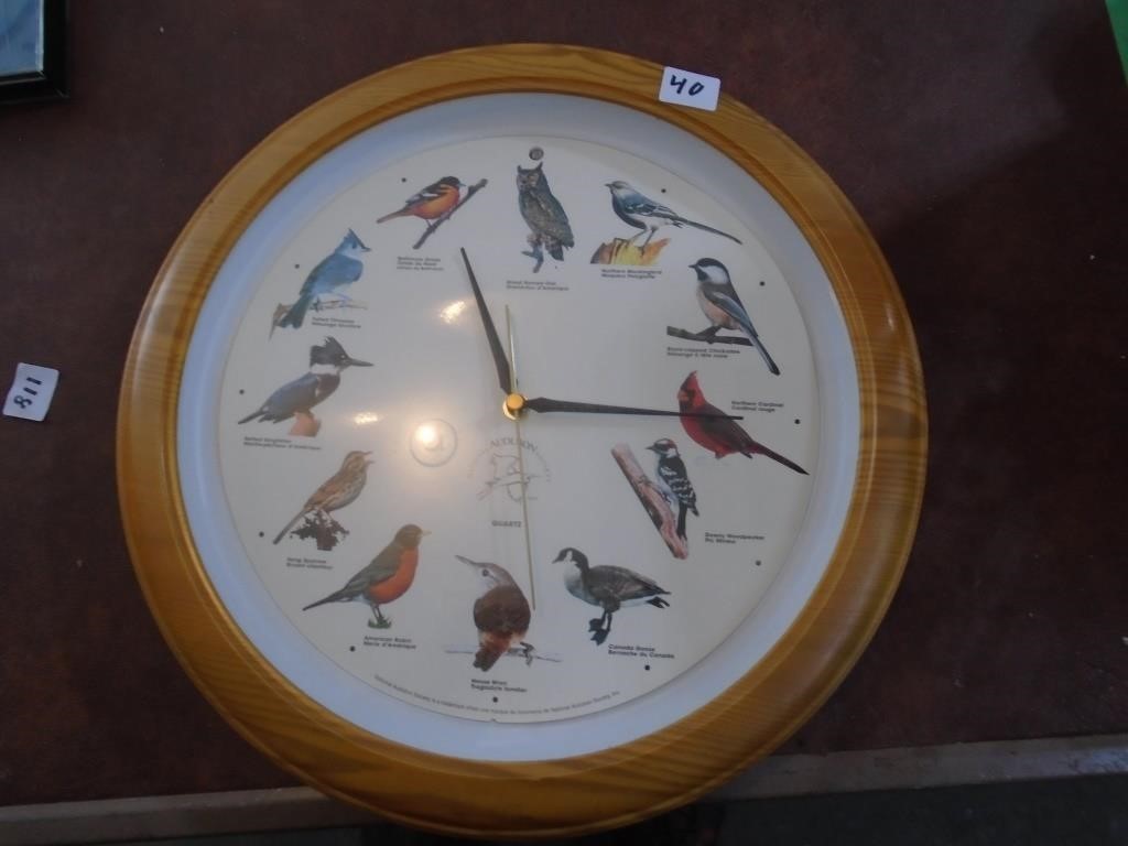 13" Bird Clock