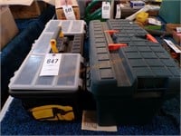 Pair of plastic tool boxes (BARTO)