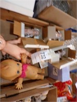 Box of baby dolls