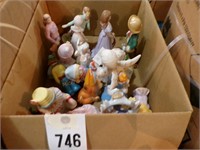 Box of glass figurines