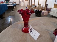Fenton red vase