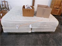 King sized bed, matress, box springs, frame