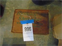 REMINGTON SURE SHOT WOODEN AMMO BOX W/LID