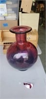 Purple blown glass vase Spain