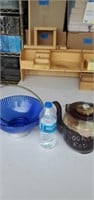 Cobalt basket and a cookie kettle
