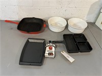 CAST IRON AND CORNING COOKWARE