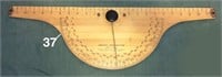 Wooden GRAVITY PROTRACTOR by the WEBBER COSTELLO C