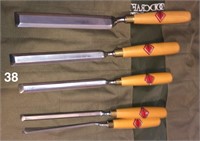 Set of 5 near-new HENRY TAYLOR TOOLS DIAMIC cranke