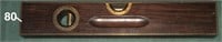 Fine Stanley 12-inch brass-bound rosewood plumb &