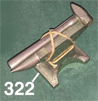 Mini nickel plated anvil and sledgehammer