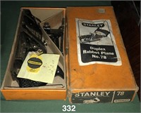 Stanley No. 78 Duplex Rabbet Plane MADE IN ENG IOB