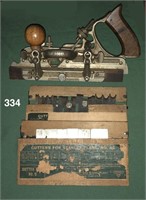 Stanley No. 45 combination plow plane with two box